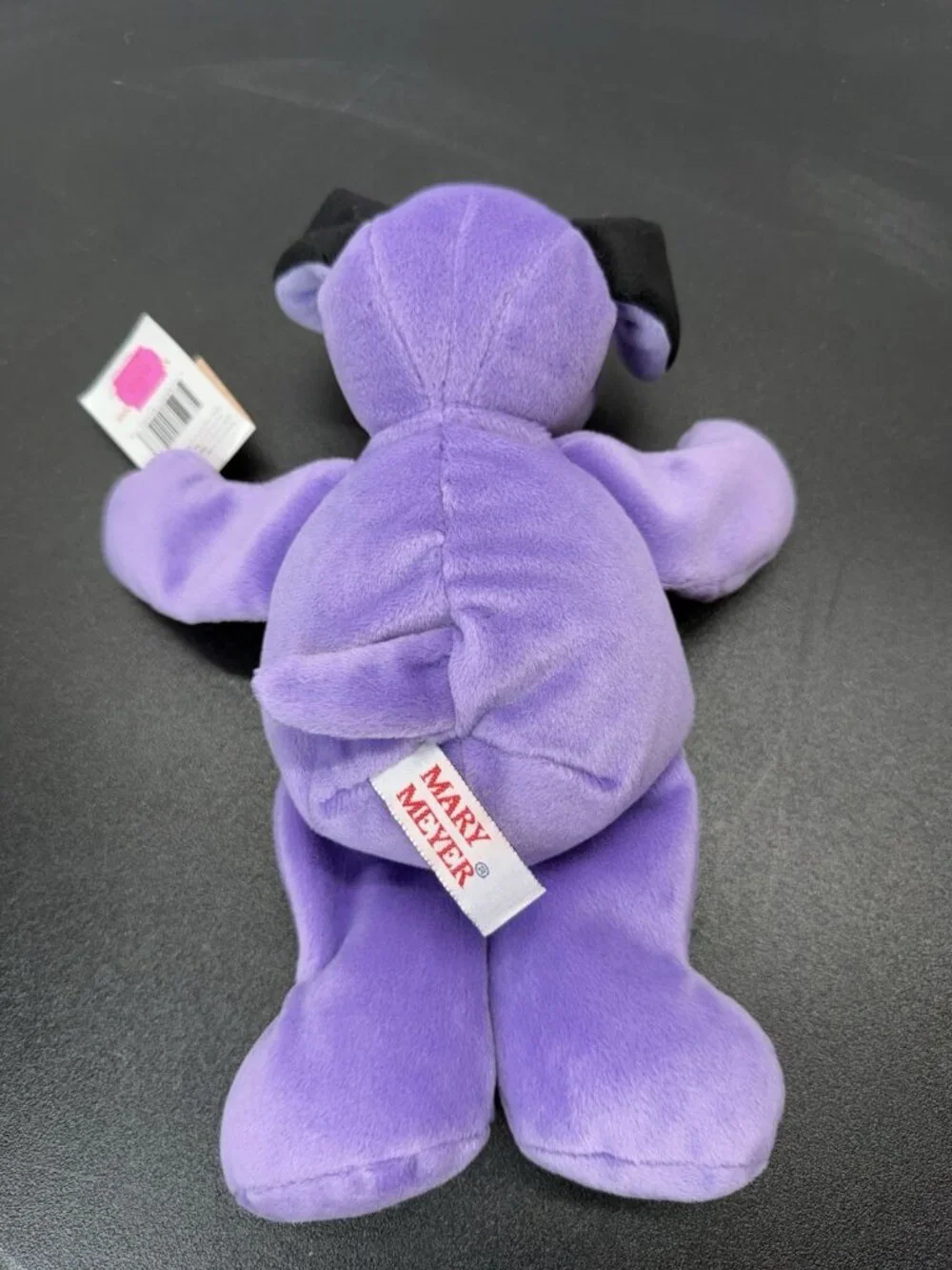 Vintage Rare Mary Meyer Heartstrings Stuffed Zipper Purple Dog Plush With Tags
